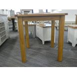 Rutland Oak Square Fixed Top Table (105)