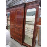 Edwardian compactum with mirrored doors to the side