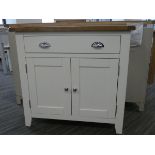 Chester White Painted Oak 2 Door Small Sideboard (55)