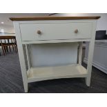 Malvern Shaker Ivory Painted Oak Hall Table (91)