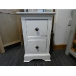 Small White 2 Drawer Bedside (42)