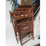 4 Ikea slatted folding chairs