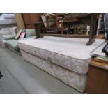 Single bed base with mattress