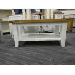 Suffolk White Painted Oak Small Coffee Table (10)