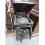 Vintage Museola gramophone, as found