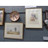 Pair of framed and glazed limited edition hunting prints