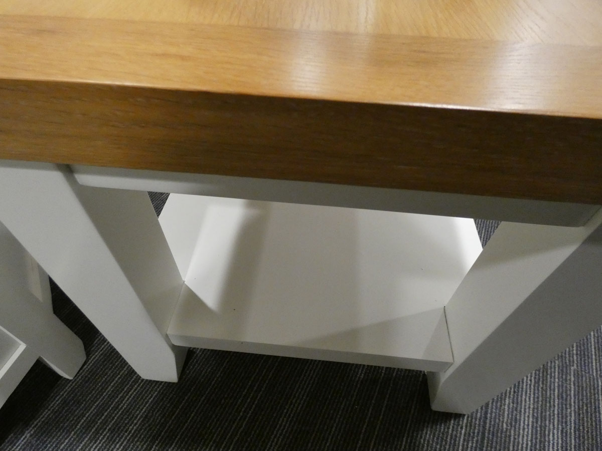 Suffolk White Painted Oak Small Coffee Table (10) - Image 2 of 2