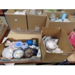 (57) 2 boxes containing Wetley crockery, plus general china