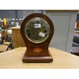Inlaid Edwardian mantel clock