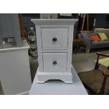 Banbury White Painted Small Bedside Table (68)