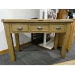 Heavy Oak Dressing Table