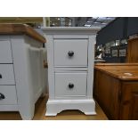 Banbury White Painted Small Bedside Table (82)