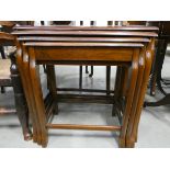 Nest of 4 beech tables