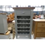 Suffolk Grey Painted Oak Wine Cabinet (77)