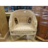 Wicker child's armchair