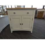 Gloucester White Painted Oak Mini 2 Door Sideboard (93)