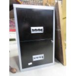 Metal two drawer filing cabinet