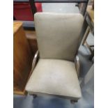 1930's rexine covered easy chair