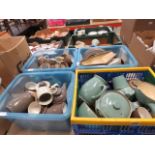 (43) 4 boxes containing a quantity of Denby crockery