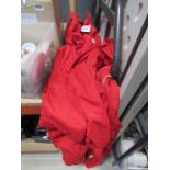 A red PM Sports overall