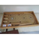 A small bagatelle board