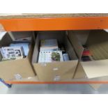 3 boxes containing a quantity of reference books, to include: British Wild Flowers, Container