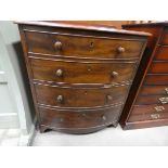 (35) Victorian bow fronted commode