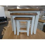 Chester White Painted Oak Nest of 3 Tables (44)