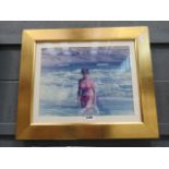 Photographic print of Princess Diana emerging from the sea