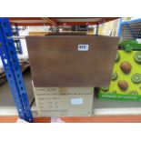 5 boxed wooden wine boxes (AF)