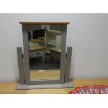 Malvern Shaker Grey Painted Oak Dressing Table Mirror