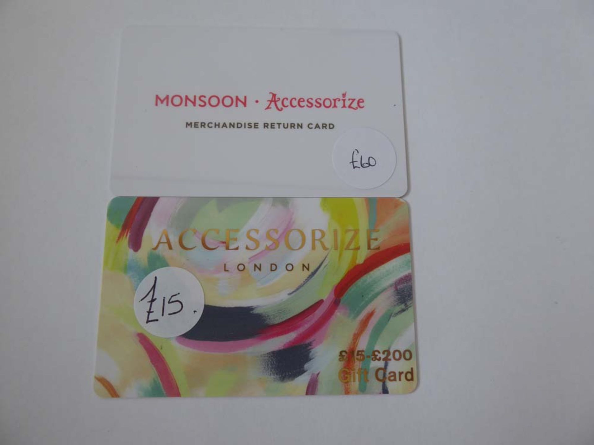 Monsoon (x2) - Total face value £75