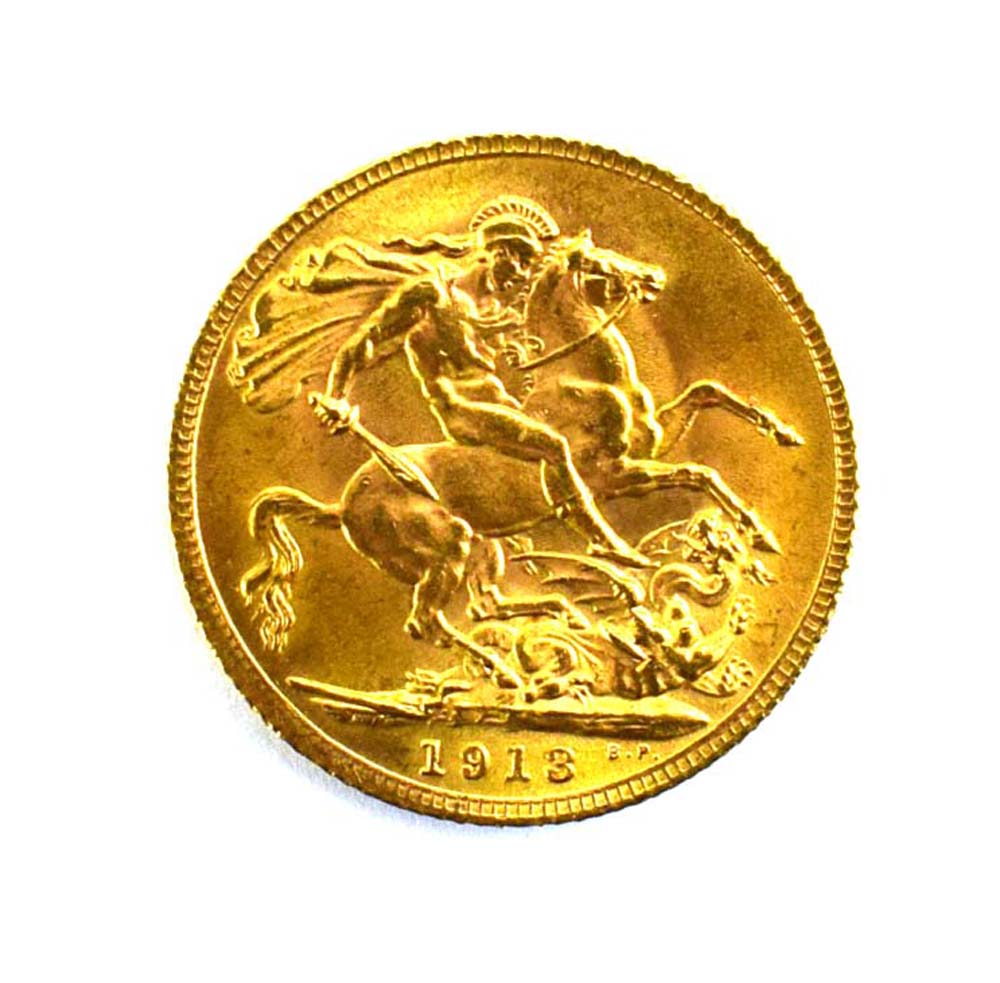 A sovereign dated 1913