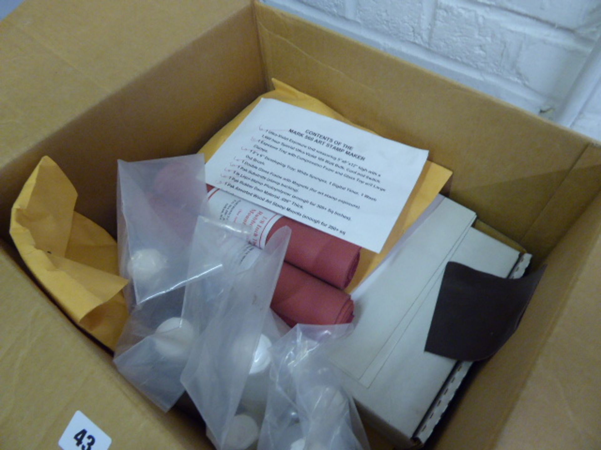 Box containing art stamp makers