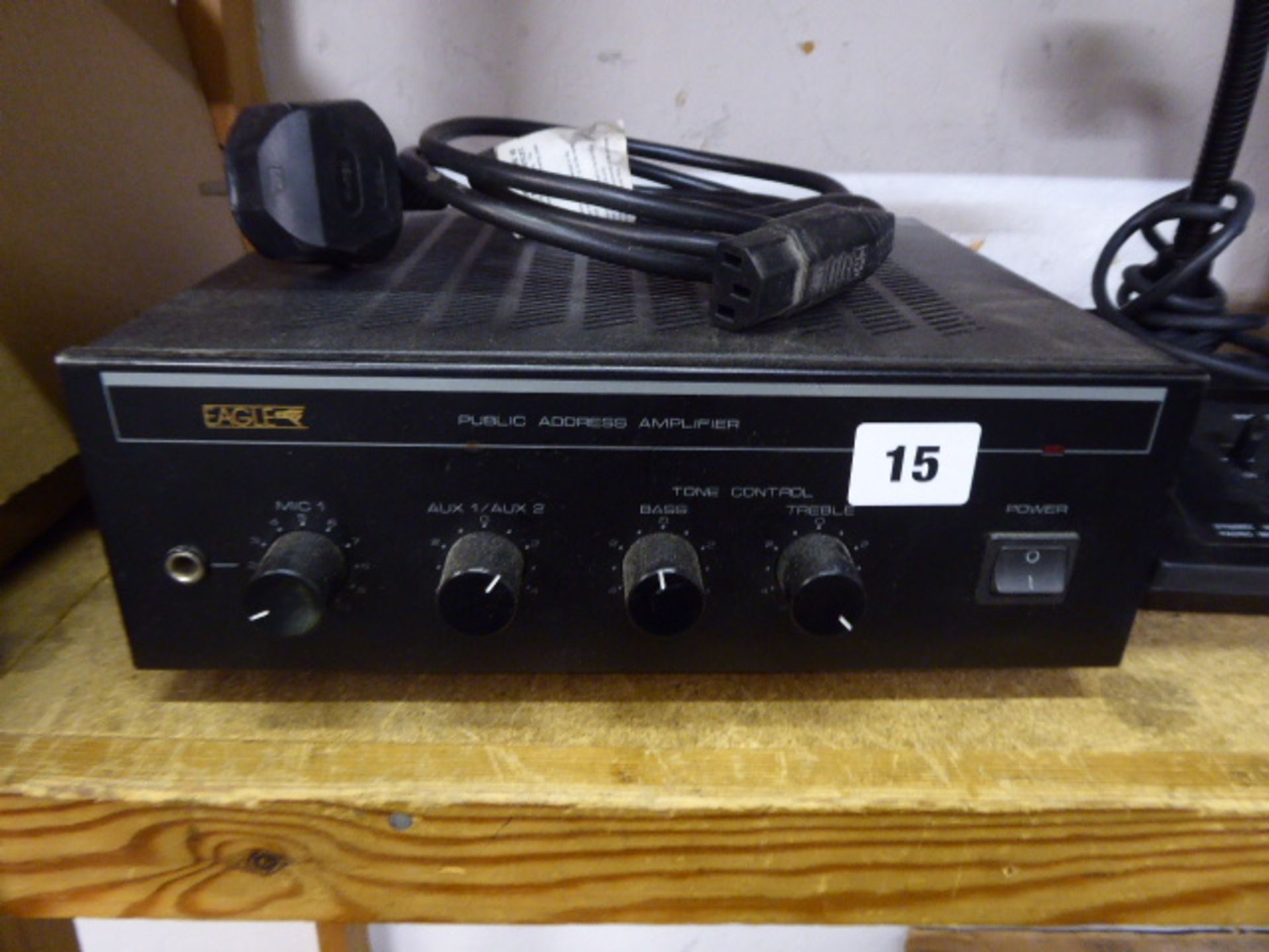 Eagle public address amplifier with eagle microphone and speaker - Image 2 of 3