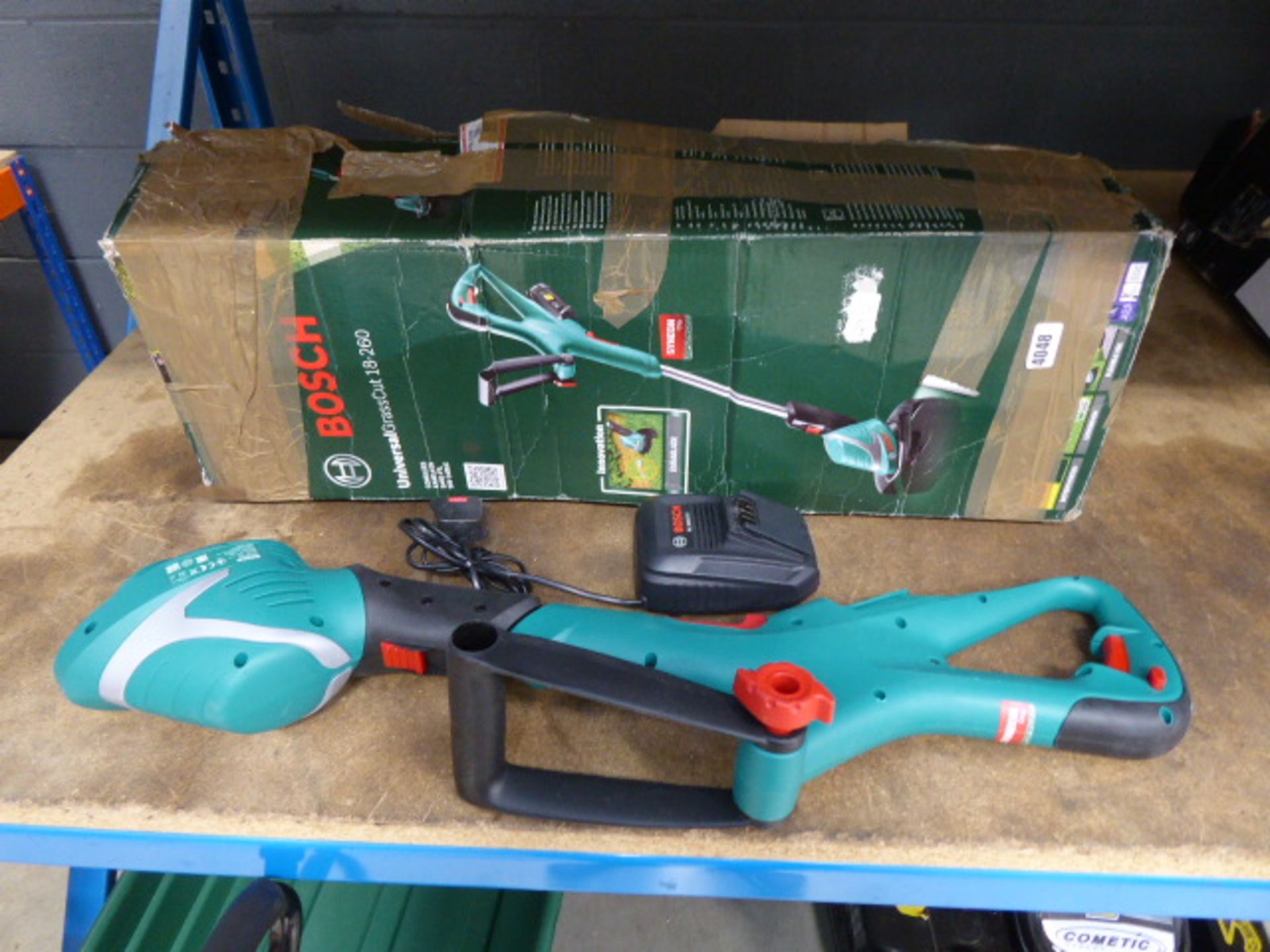 Bosch battery powered strimmer with charger (no battery)