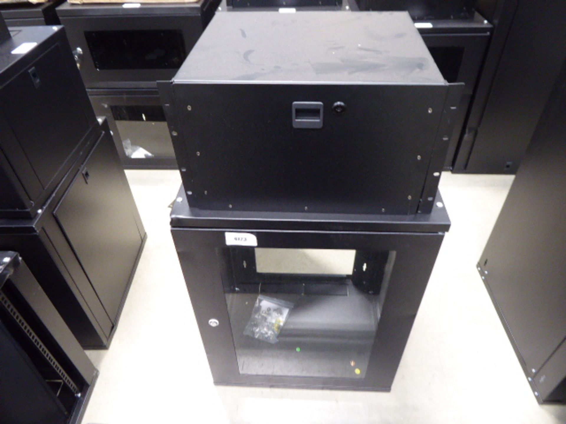 4126 - Medium sized comms cabinet with drawer