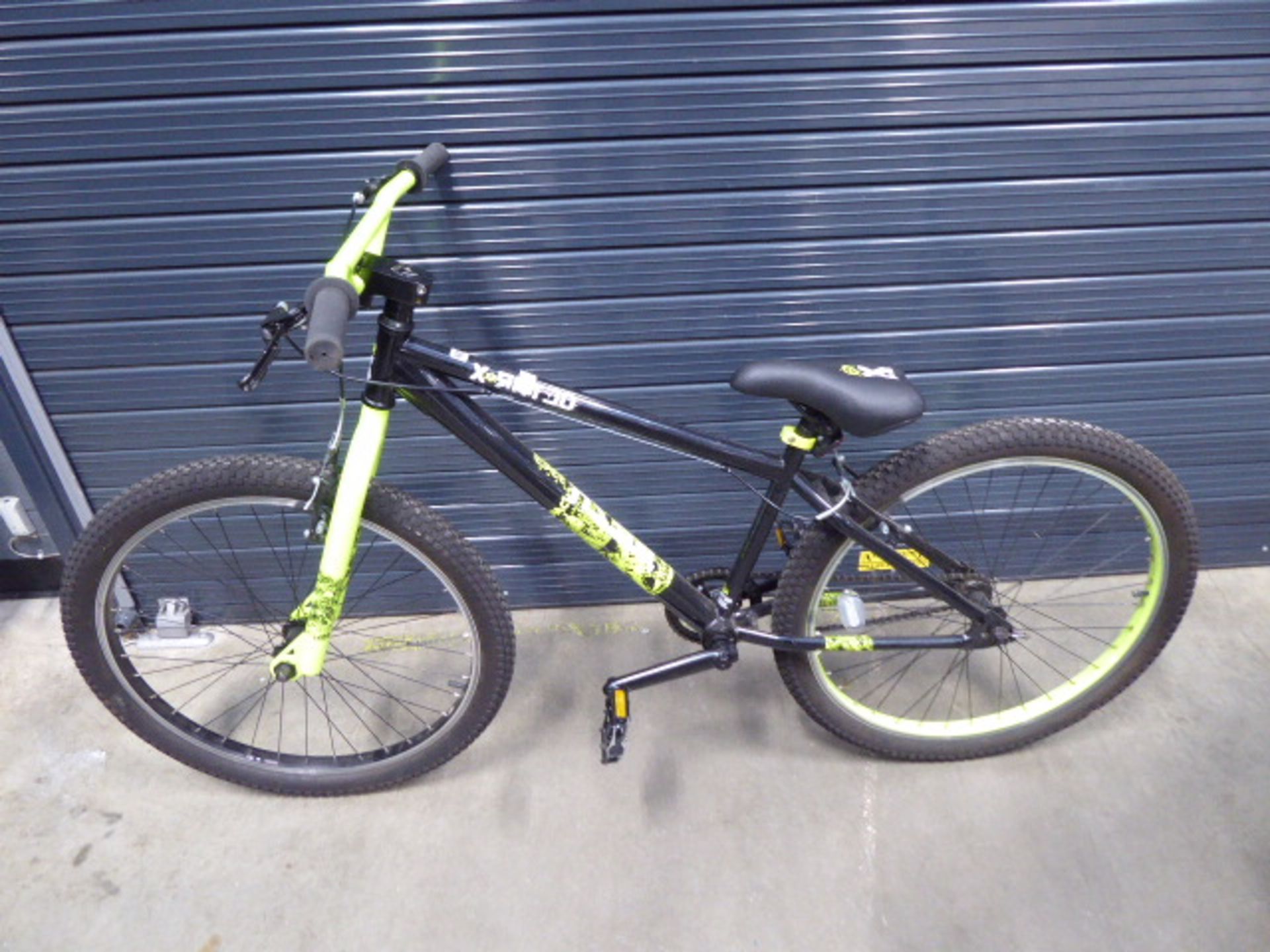 X Rated black and green gents mountain bike