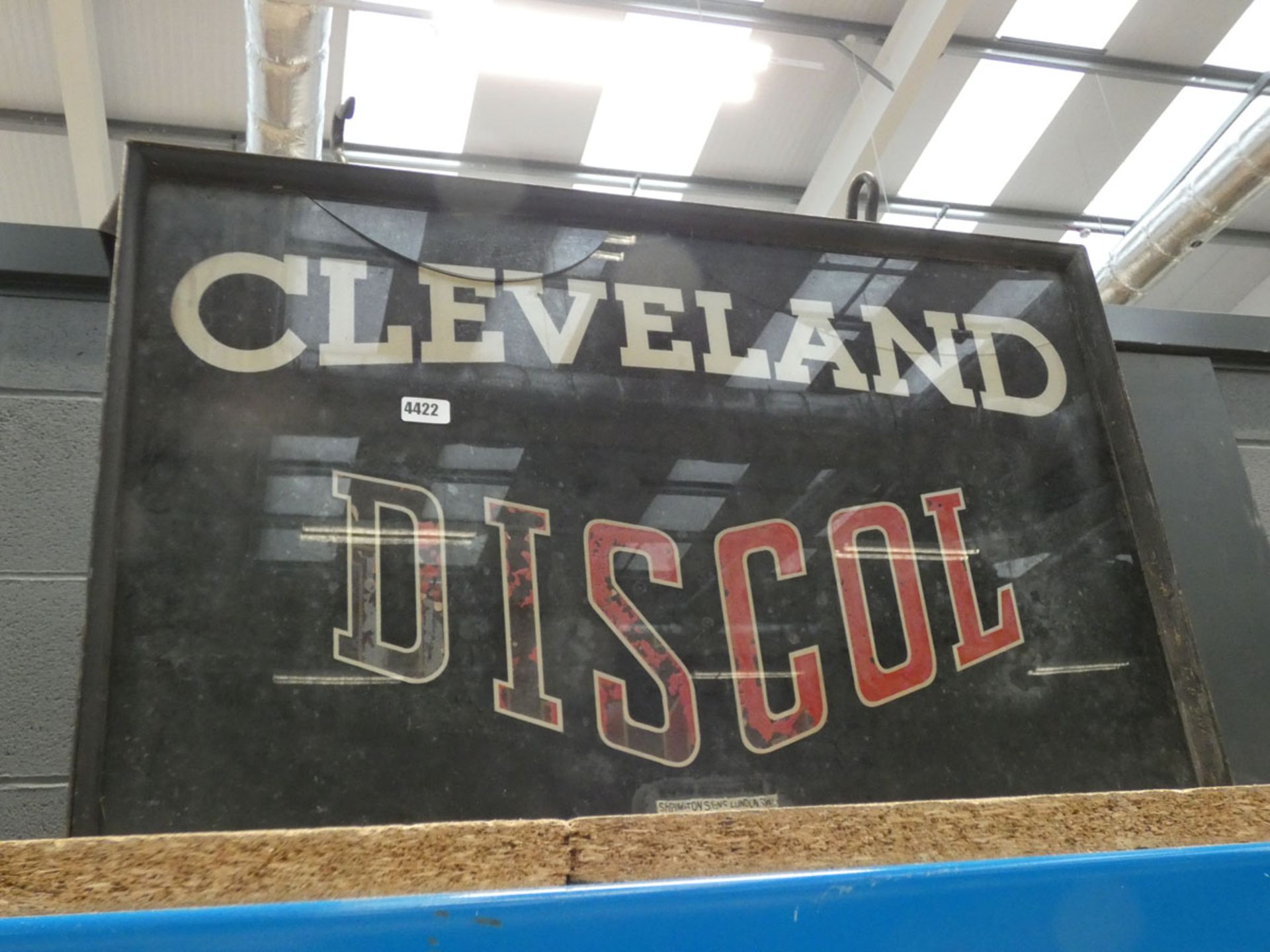 Cleveland Biscol vintage illuminated sign