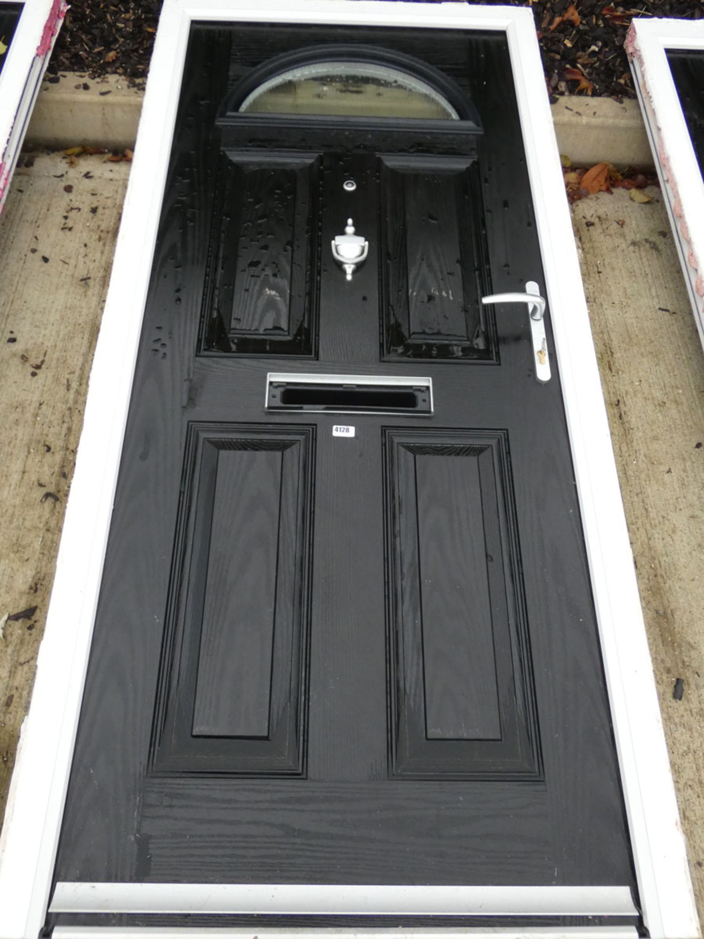Black UPVC front door