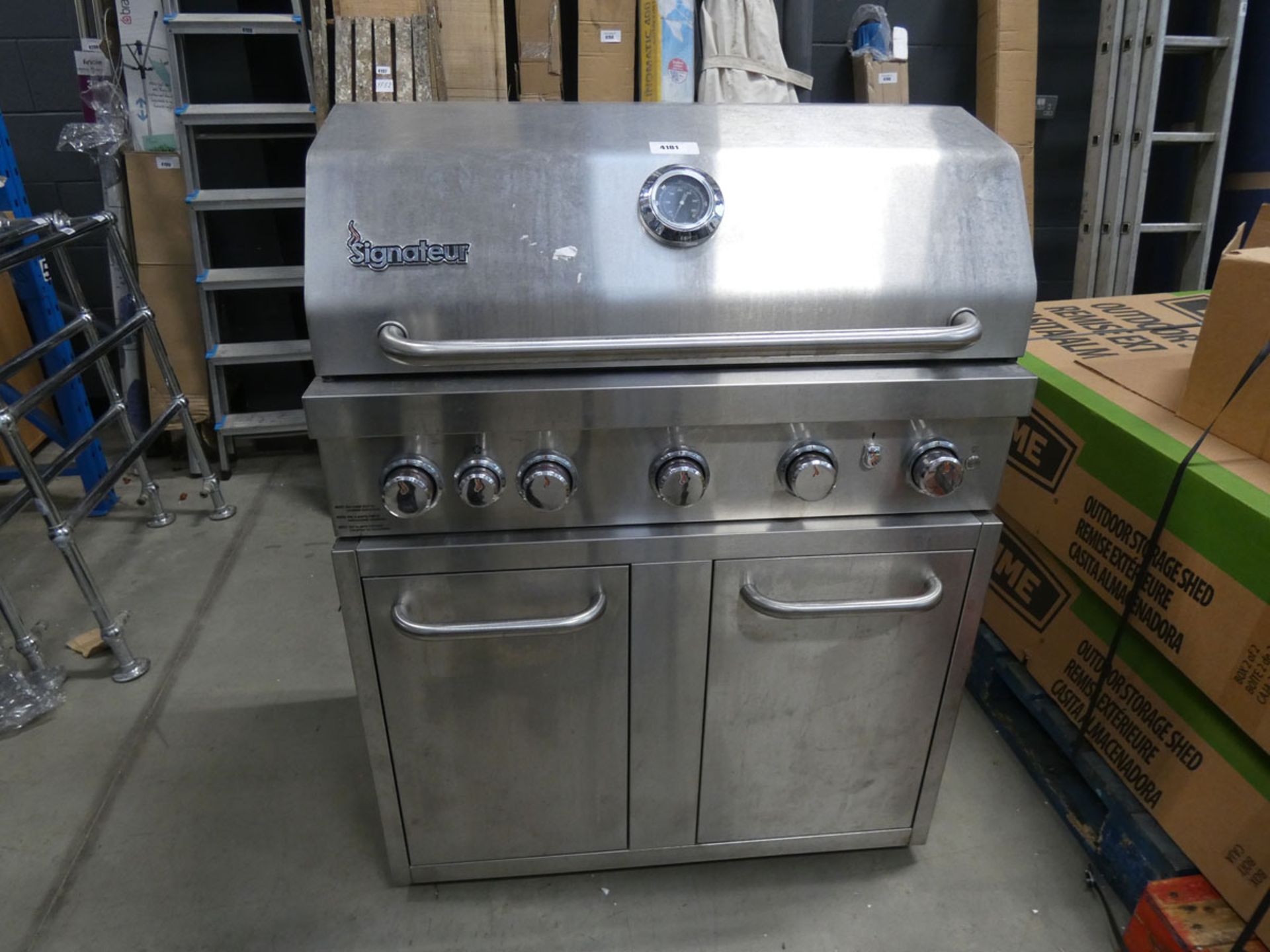 Signature stainless steel gas BBQ