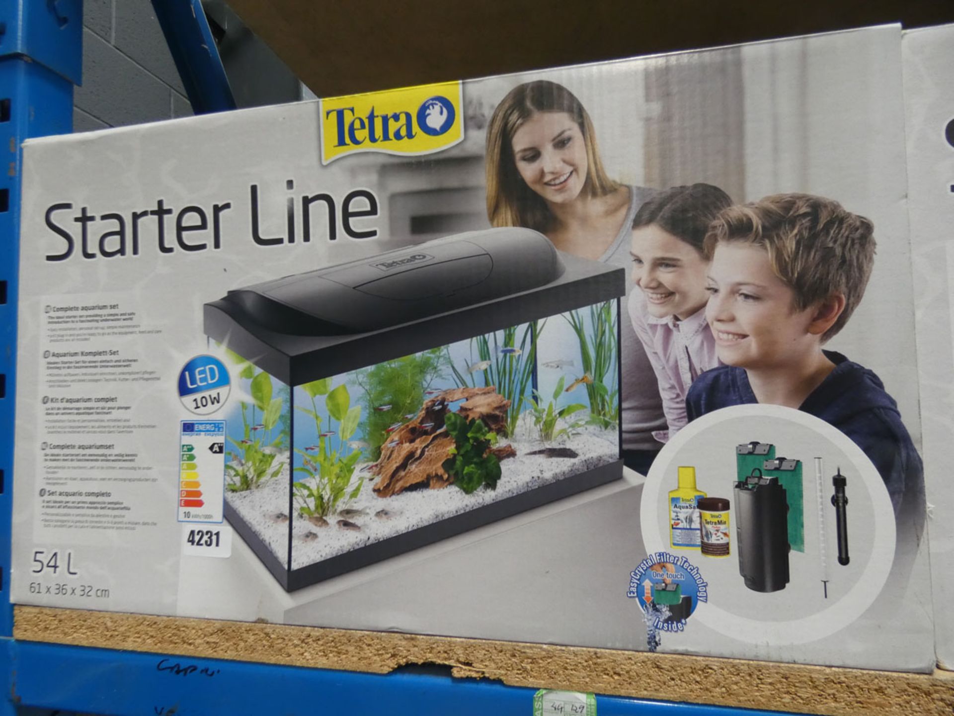 54L boxed Tetra starter live fish tank