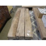 A railway sleeper coffee table