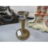 A brass candlestick