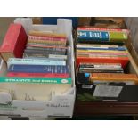 2 boxes containing a quantity of mathematical text books