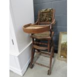 A metamorphic child's highchair