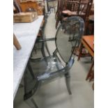 Four Philippe Starck style ghost chairs