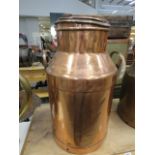 (9) Copper finished milk urn