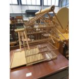 Wooden birdcage