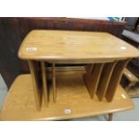 Ercol nest of three tables